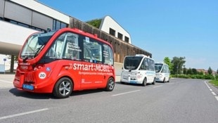 In diesen Bussen sitzen nur Passagiere – keine Fahrer. (Bild: Evelyn Hronek)