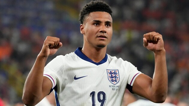 Ollie Watkins hat England mit seinem Treffer ins Finale gegen Spanien geschossen.  (Bild: AP ( via APA) Austria Presse Agentur/ASSOCIATED PRESS)