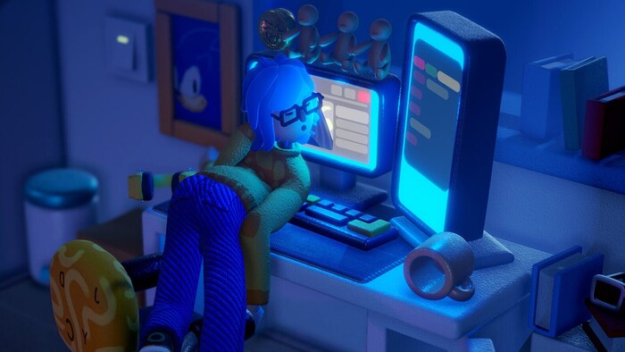 The developer describes his title as an "absurd sitcom that shows an exhausted life".