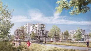 So sah einer der ersten Entwürfe fürs „Quartier 21“ aus, die Pläne mussten nach einer ...