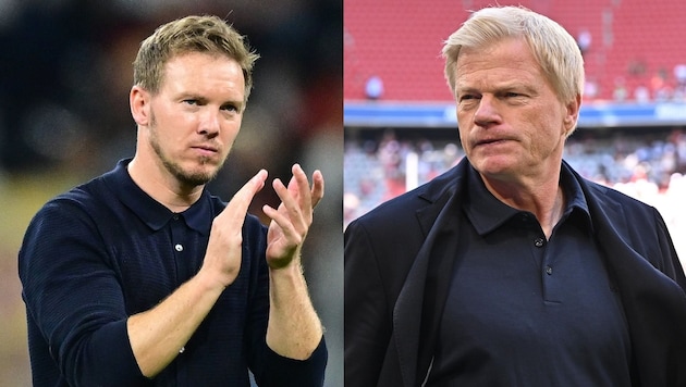 Julian Nagelsmann, Oliver Kahn (Bild: GEPA)