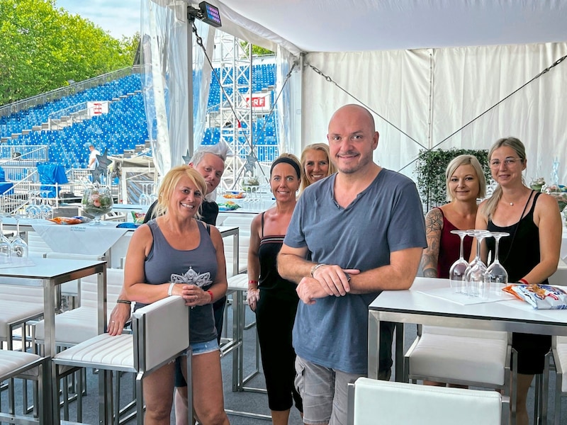 Christian Wernig's team takes care of security and catering. (Bild: Klaus Loibnegger)