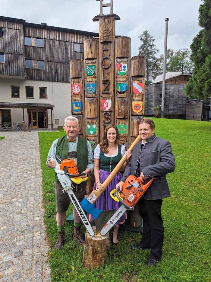 Voller Vorfreude auf den Holzstraßenkirchtag: Günter Sonnleitner, der Obmann des Vereines ...