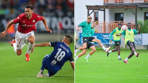 Wisla nimmt wohl die Hürde KF Lapi, Rapid bricht heute die Zelte im Trainingscamp ab. (Bild: GEPA/GEPA pictures, EPA)