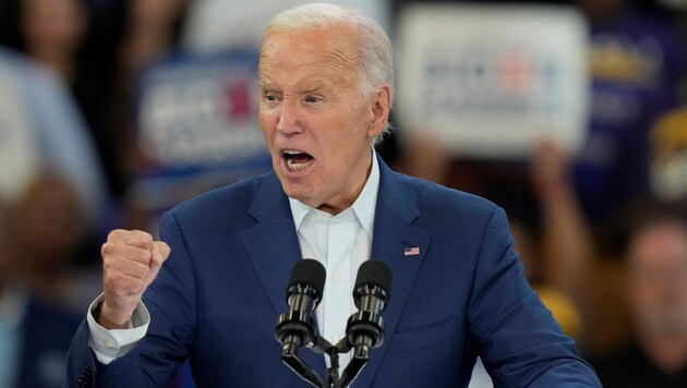 Despite all the critics, Joe Biden wants to run in the US election. (Bild: AP ( via APA) Austria Presse Agentur/Carlos Osorio)