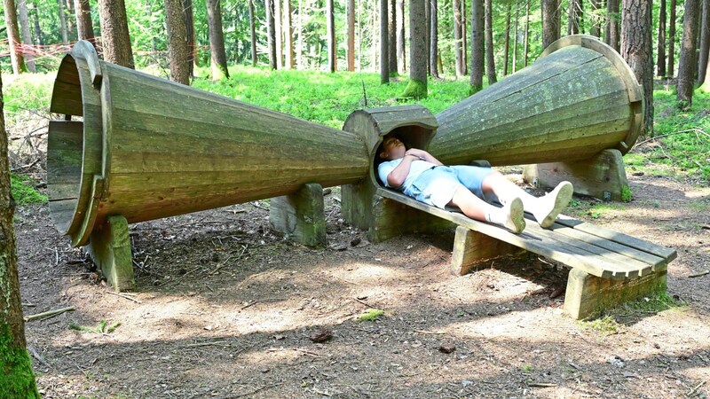 Along the water adventure trail, there is also this giant ear shell. (Bild: Evelyn Hronek/EVELYN HRONEK)