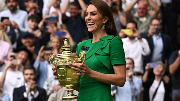 On Sunday, Princess Kate will present the winner's trophy at Wimbledon! (Bild: picturedesk.com/DYLAN MARTINEZ / REUTERS )