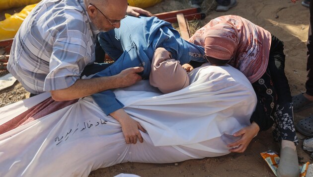 There are again many dead in the Gaza Strip. (Bild: AFP/Omar AL-QATTAA)