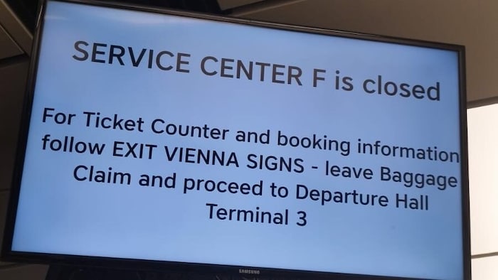 Das Servicecenter war geschlossen.