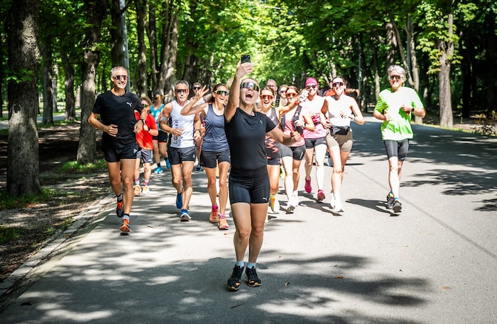 Joyce Hübner rief in Wien zum Community-Run auf, die Teilnehmenden nahmen bis zu zwei Stunden ...