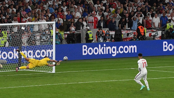 Joker Jadon Sancho scheiterte an Italiens Gianluigi Donnarumma.