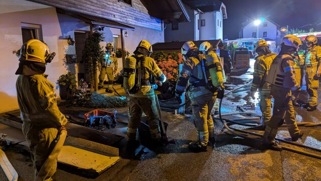 Erst die Feuerwehr konnte den Brand löschen.