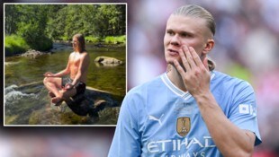Erling Haaland tankt Kraft für die neue Saison.