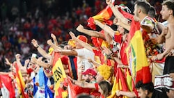 Spanien gewann die EURO, ServusTV viele Zuschauer dazu. (Bild: APA/AFP/Alberto PIZZOLI)