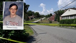 Die Straße, in der der Trump-Attentäter Thomas Crooks (das kleine Bild zeigt ihn auf einem ...