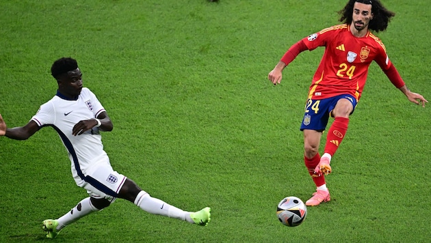 Marc Cucurella has to prove himself in the final. (Bild: APA/AFP/Tobias SCHWARZ)