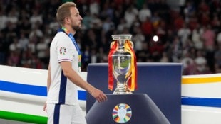 So nahe und doch so fern: Schon wieder kein Titel für Harry Kane. (Bild: AP ( via APA) Austria Presse Agentur/ASSOCIATED PRESS)