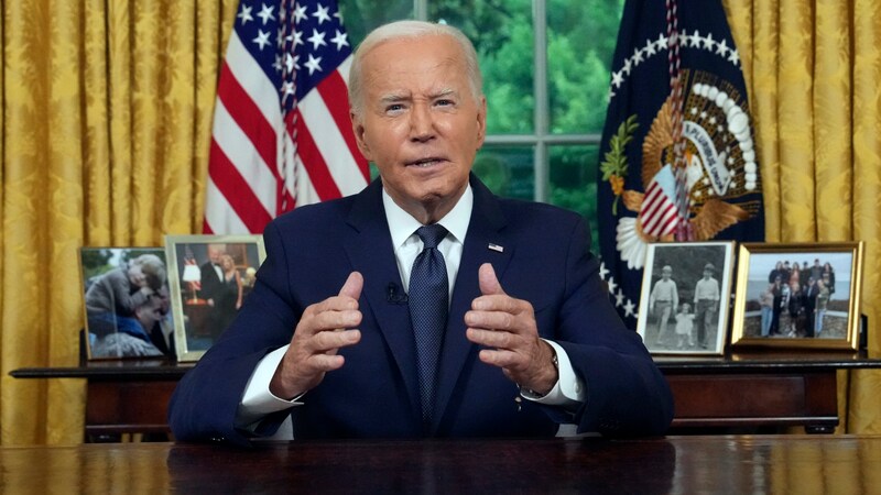 Joe BidenUS President Joe Biden will not run for a second term in the November election and has nominated his deputy Kamala Harris as a replacement candidate. (Bild: AP)