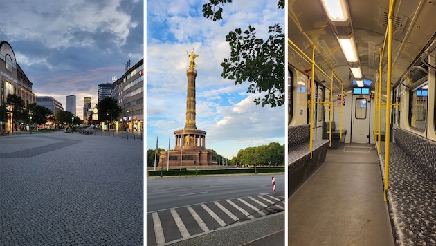 Berlin became a ghost town during the European Championship final. (Bild: Krone-Leserreporter)