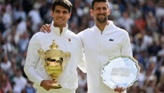 Carlos Alcaraz, Novak Djokovic (Bild: AFP)