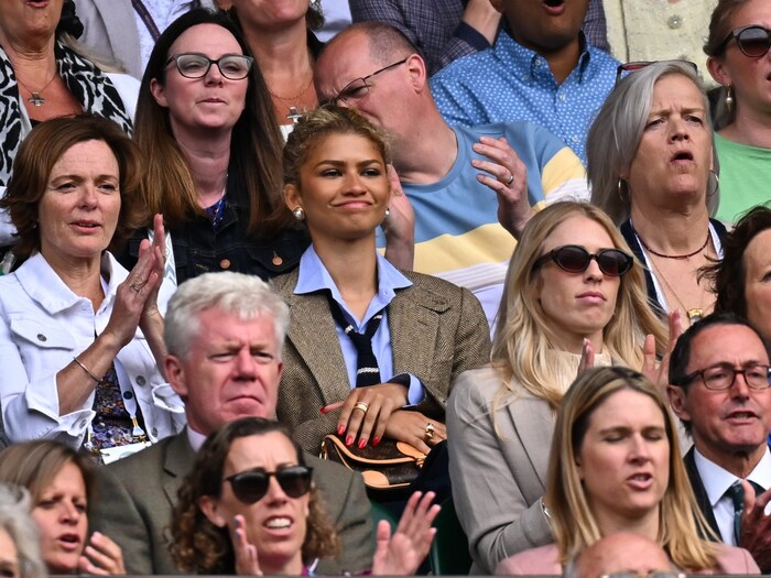 Zendaya at the tennis tournament in Wimbledon