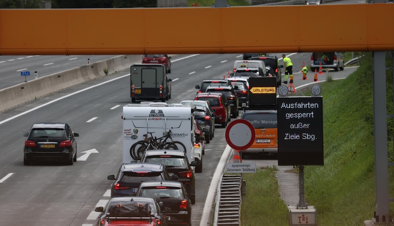 „Informiert euch vorher über Stau“, raten die Stauberater. (Bild: Tröster Andreas)