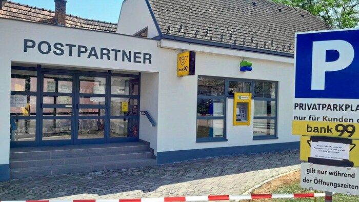 In der Postpartner-Filiale in Draßburg knackten die Einbrecher den Geldautomaten.