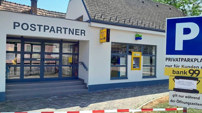 In der Postpartner-Filiale in Draßburg knackten die Einbrecher den Geldautomaten. (Bild: Privat)