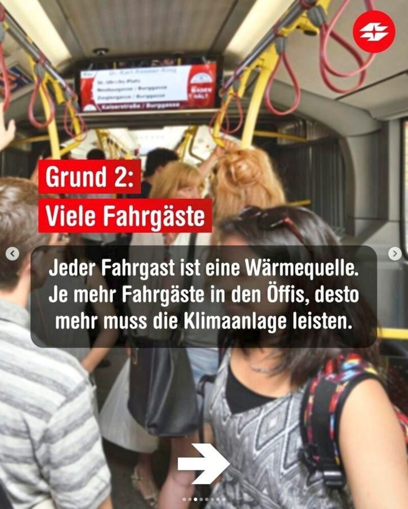 Die Erklärung der Wiener Linien hat in den sozialen Medien heftige Diskussionen hervorgerufen. Viele Fahrgäste sind verärgert. (Bild: Instagram/Wiener Linien)