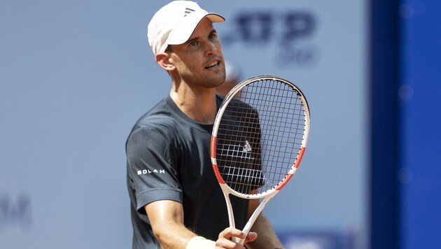 Frühes Aus in Gstaad: Dominic Thiem (Bild: APA/KEYSTONE/PETER SCHNEIDER)