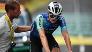 Felix Gall zeigte bei der erster Vuelta-Bergankunft als Fünfter eine starke Leistung. (Bild: AP ( via APA) Austria Presse Agentur/ASSOCIATED PRESS)