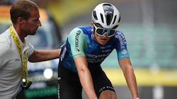 Felix Gall zeigte bei der erster Vuelta-Bergankunft als Fünfter eine starke Leistung. (Bild: AP ( via APA) Austria Presse Agentur/ASSOCIATED PRESS)