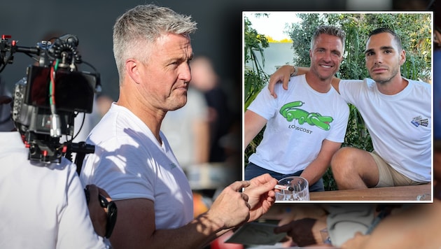 Ralf Schumacher mit seinem Partner Etienne (Bild: GEPA/GEPA pictures, Instagram/ralfschumacher_rsc)