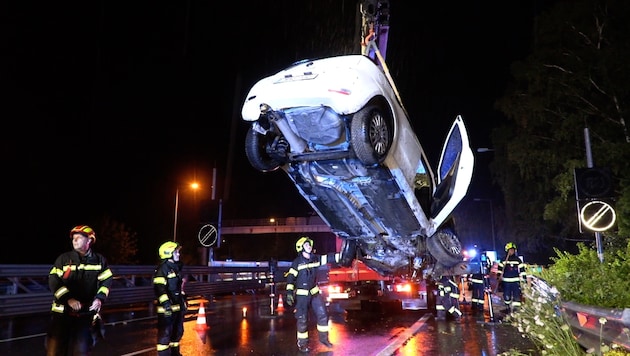 Die Fahrt der 53-Jährigen endete kurz nach dem Pfändertunnel.  (Bild: Maurice Shourot)