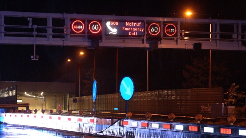 Der Pfändertunnel war in Fahrtrichtung Tirol gesperrt.  (Bild: Shourot/Maurice Shourot)