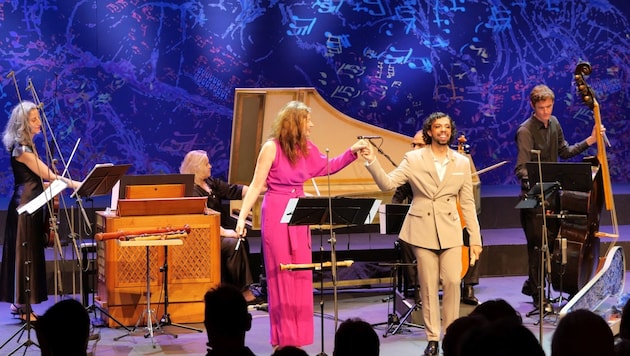 Dorothee Oberlinger and Bruno de Sá in the List Hall (Bild: Styriarte/C. Tschida)