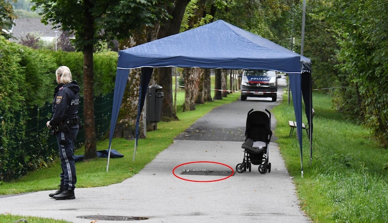 Tatort im Fall Leon bei der Kitzbüheler Arche. (Bild: ZOOM.TIROL)