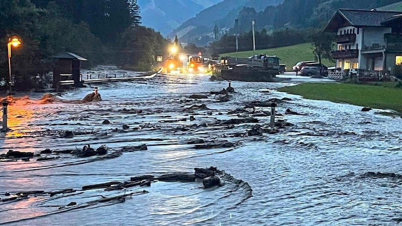 The number of freak weather events, mudslides and floods is also increasing. (Bild: FF Großarl)