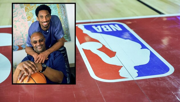 Joseph Bryant, Kobe Bryant (Bild: AFP; x.com/kobehighlight/)