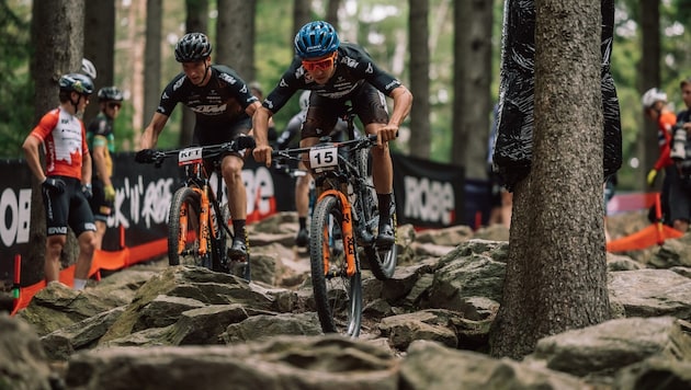 Max Foidl in his element with his mountain bike (Bild: STARONPHOTO)