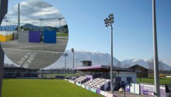 45 Auflagen muss die Austria für Heimspiele im Max-Aicher-Stadion erfüllen. Darunter eigene Container für die Polizei.  (Bild: Tröster Andreas/Krone Kreativ)
