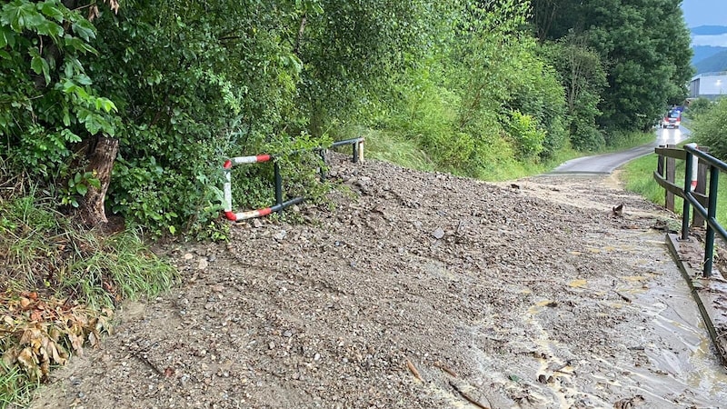 Unwetter in Hönigsberg. (Bild: BFVMZ)