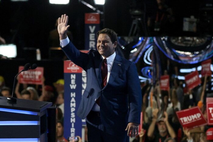 DeSantis' resistance did not last long.