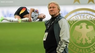 DFB-Teamchef Horst Hrubesch will für seine verletzte Spielerin beten. (Bild: SID)