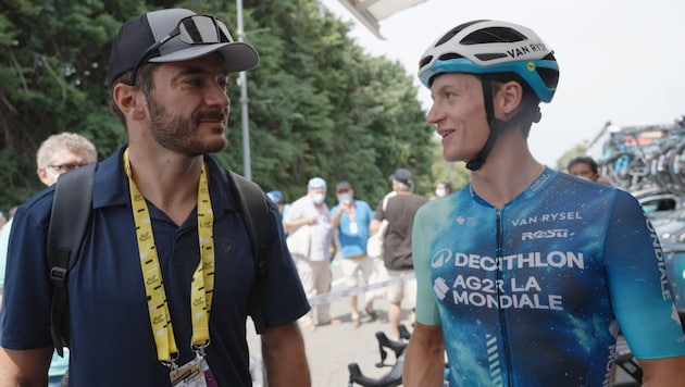 Cyprien Sarrazin (l.) and Felix Gall (Bild: Decathlon AG2R La Mondiale)