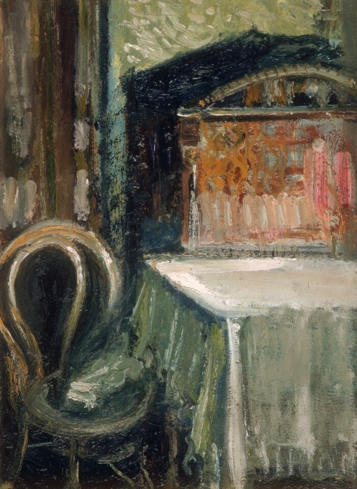 Richard Gerstl, Interior with Thonet chair (room), fall 1908