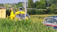 Die Feuerwehr Gersdorf, Polizei, Rotes Kreuz und die Crew des Rettungshubschraubers waren im Einsatz. (Bild: FF Gersdorf an der Mur)