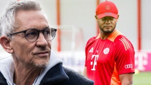 „Kompany ist auf jeden Fall ein Risiko“, sagt England-Legende Gary Lineker (li) über den neuen ...