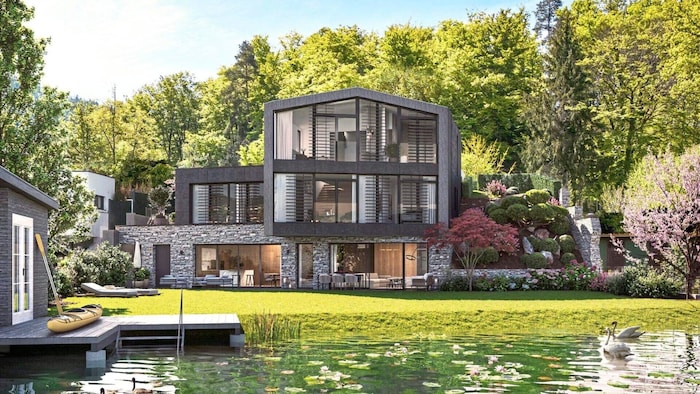 Das ist die 260 Quadratmeter große Villa in Sekirn, die um 15 Millionen Euro zu kaufen ist. Das ...