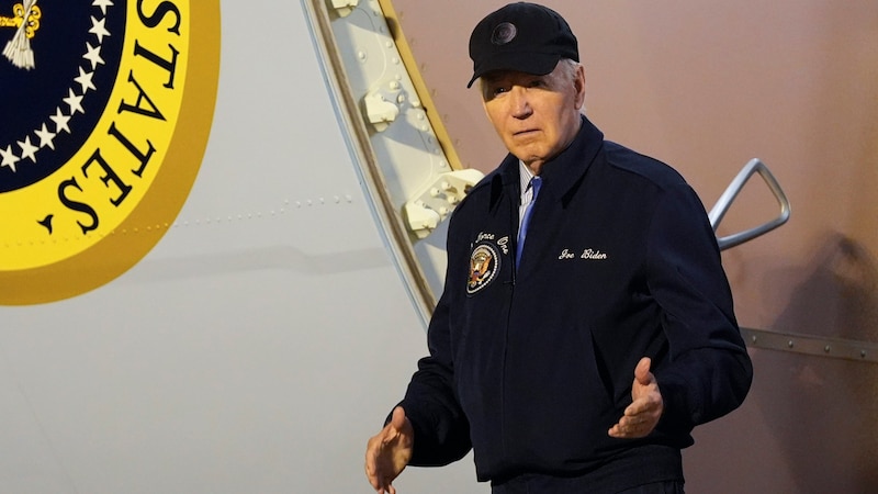 Biden begab sich nach dem positiven Test umgehend in Isolation. (Bild: AP)